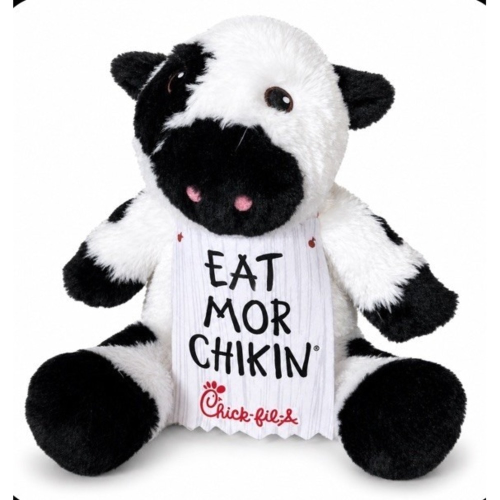 2021 Chick-Fil-A Large Stuffed Plush Cow Eat More Chikin 20" inches